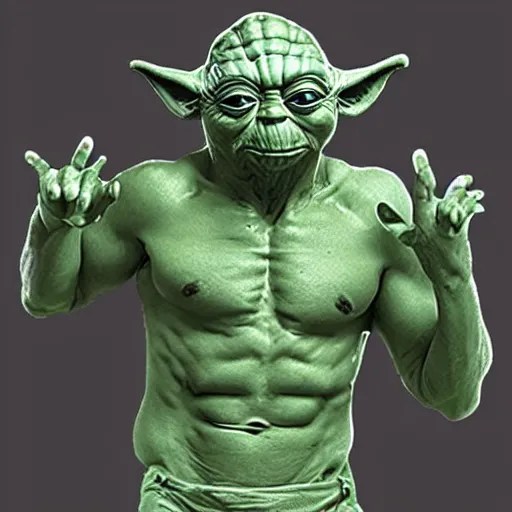 big buff 6 pack yoda Stable Diffusion OpenArt