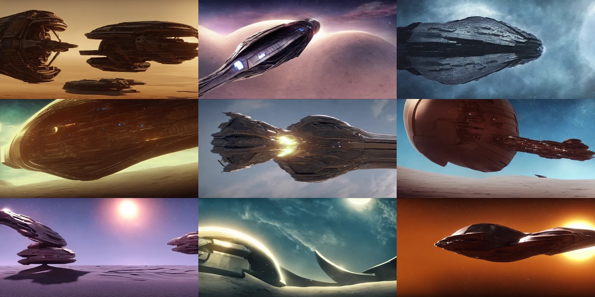 spaceship from the movie dune, 2 0 2 1 cinematic 4 k Stable Diffusion