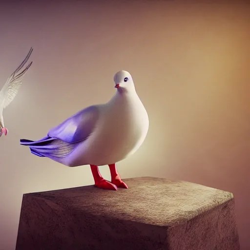 magic dove. digital art. art station. unreal engine. | Stable Diffusion