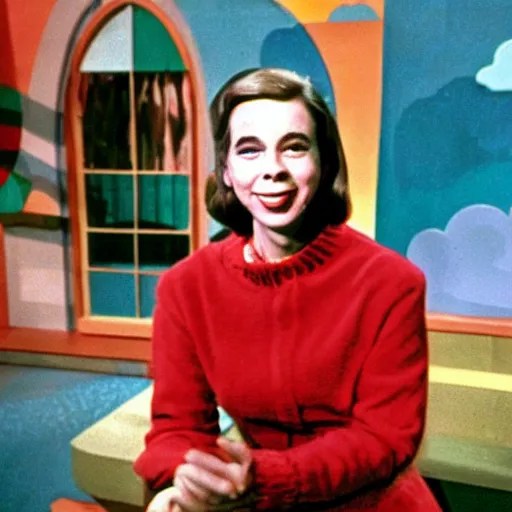 lady aberlin in mister rogers land of make believe Stable Diffusion