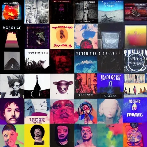 the average album cover art done without AI, Stable Diffusion OpenArt