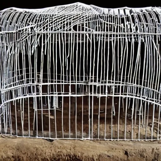 a cage made of bones Stable Diffusion OpenArt