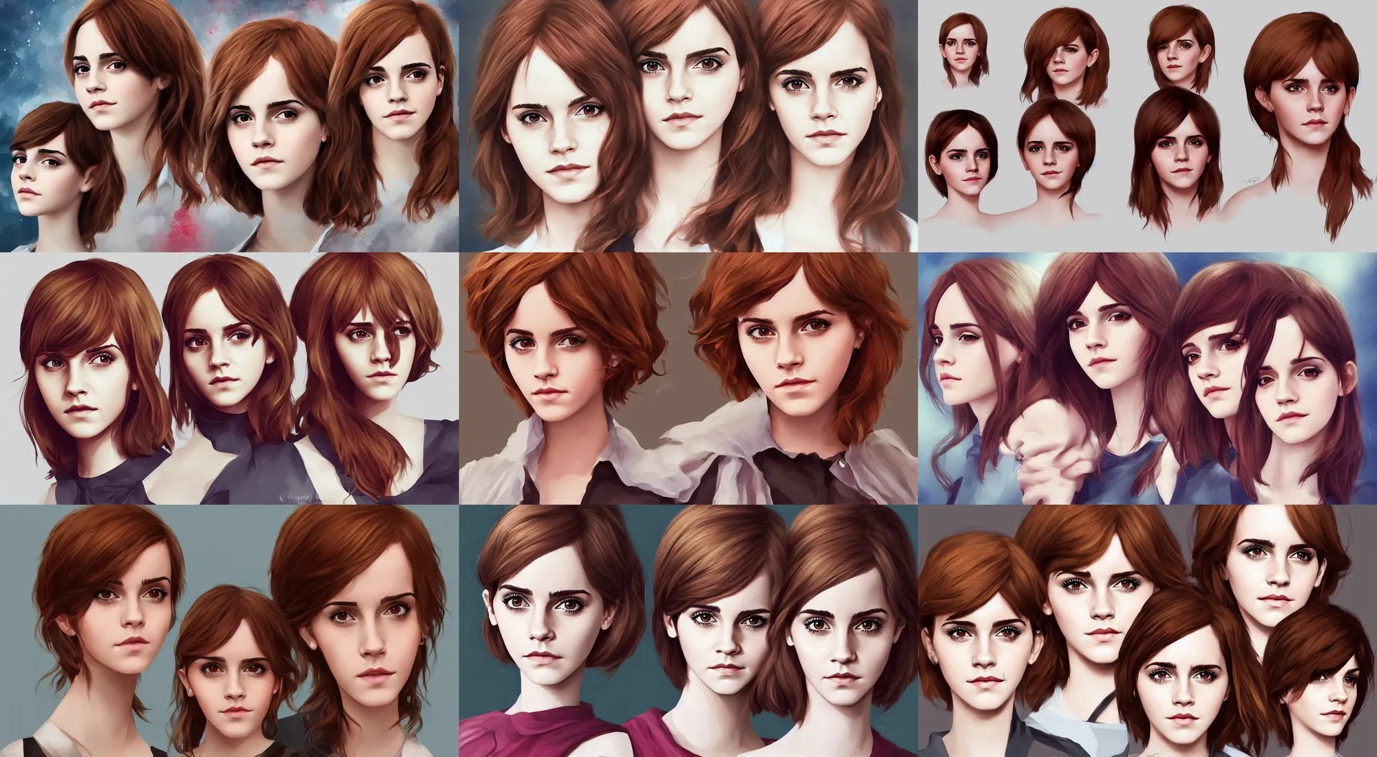 emma watson mixed with christina hendricks, ilya Stable Diffusion