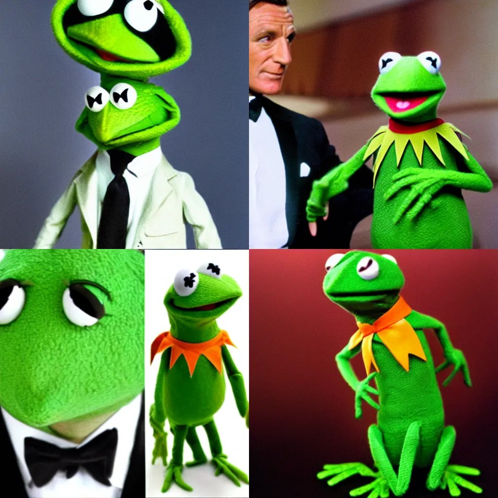 kermit the frog as james bond Stable Diffusion OpenArt