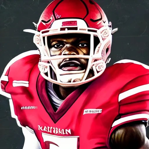 Portrait of Lamar Jackson Stable Diffusion OpenArt