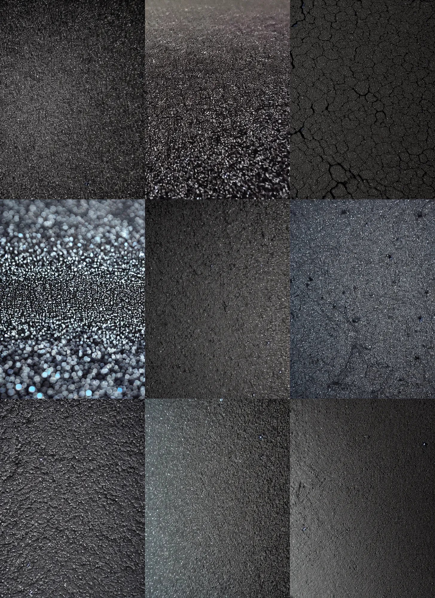 close up of pitch vantablack oil paint covering Stable Diffusion