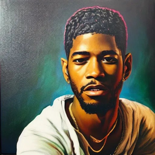 kid cudi, oil on canvas, 1775 Stable Diffusion OpenArt