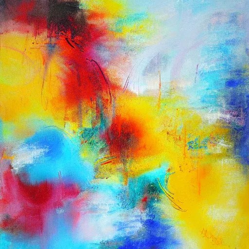 happiness abstract painting Stable Diffusion OpenArt