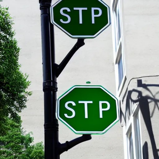 green stop sign Stable Diffusion OpenArt