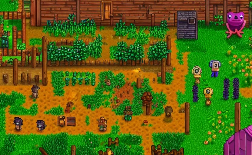 frogs playing stardew valley, highly detailed, Stable Diffusion OpenArt