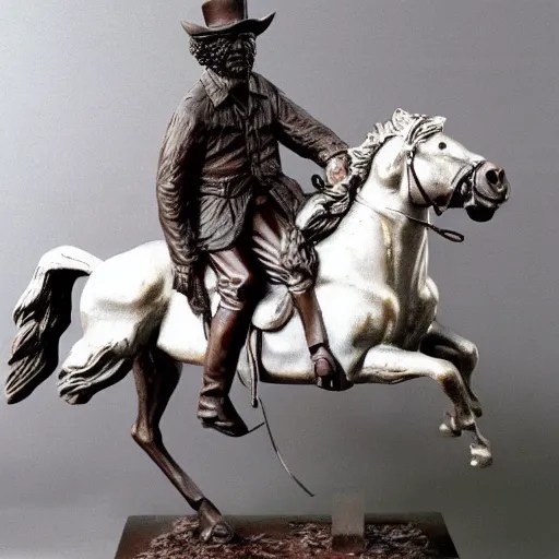 bob ross riding horse remington sculpture Stable Diffusion OpenArt