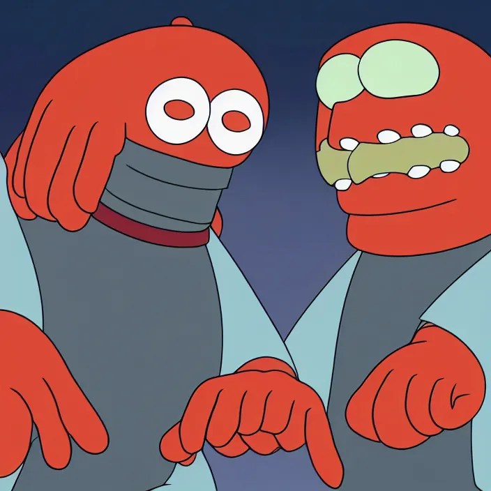 zoidberg and bender in real life, 8 k, Stable Diffusion OpenArt