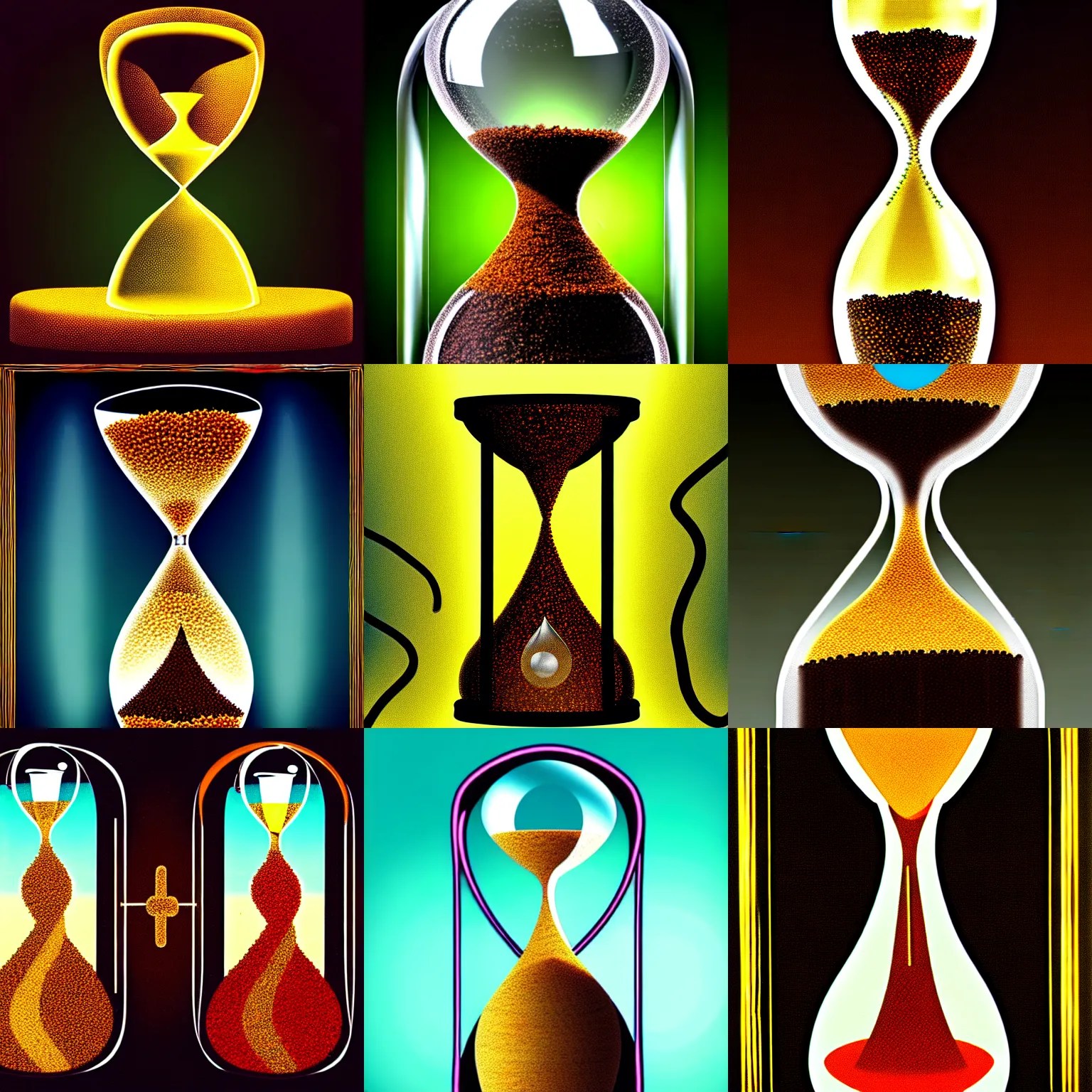 Worms flowing through an hourglass Stable Diffusion OpenArt
