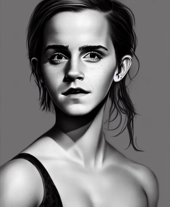 emma watson full body portrait, art by denys tsiperko | Stable Diffusion