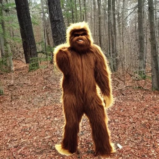 sasquatch costume, craigslist photo Stable Diffusion