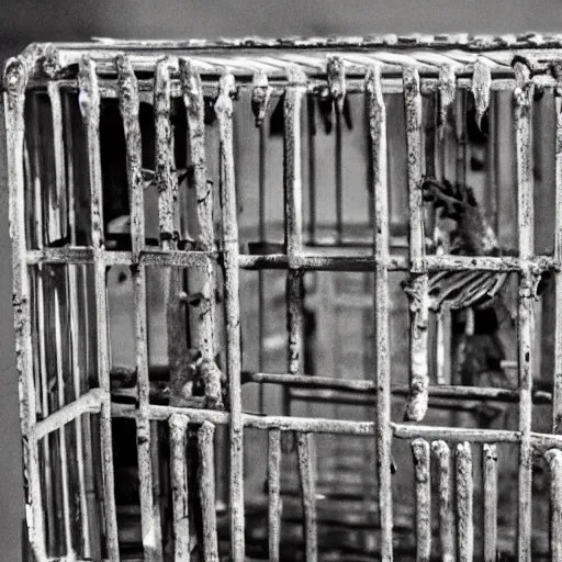 a cage made of bones Stable Diffusion OpenArt