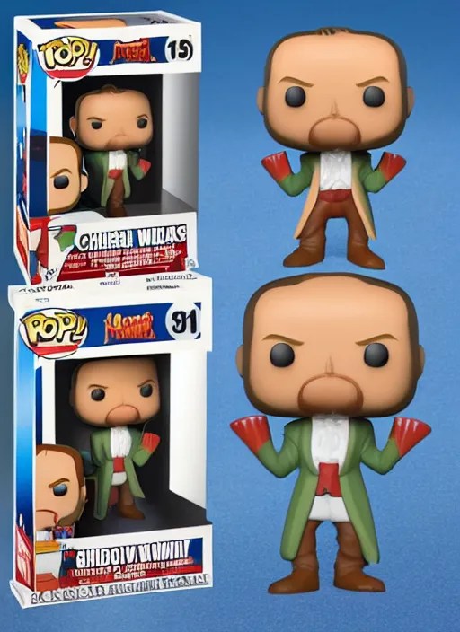 funko pop figure of handsome squidward, chiseled jaw, Stable