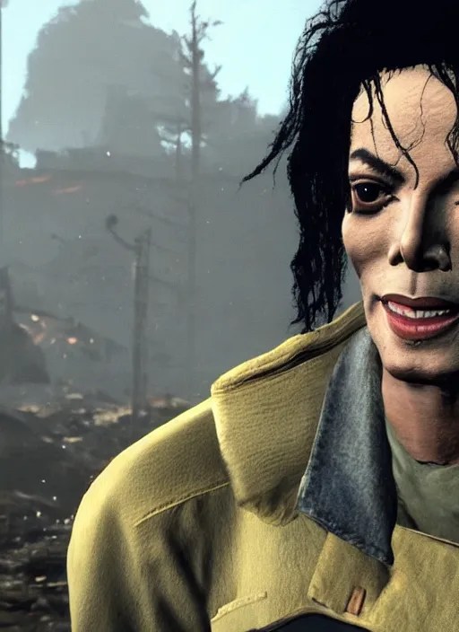Michael Jackson in fallout 4 Stable Diffusion
