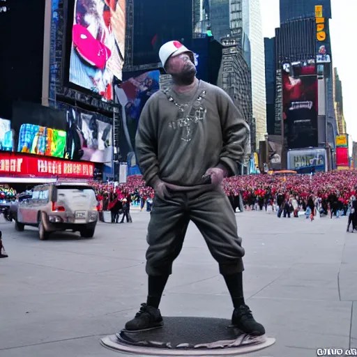 limp bizkit fred durst statue in the middle of nyc Stable Diffusion