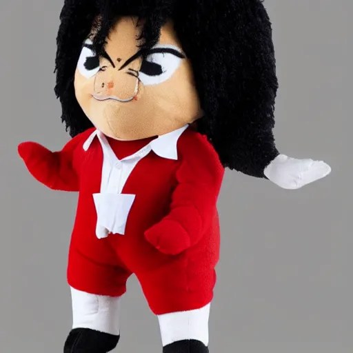michael jackson plush toy, product photo Stable Diffusion