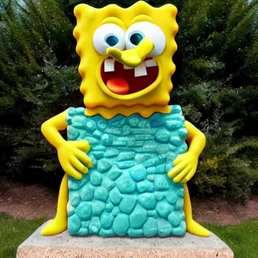 spongebob stone sculpture. Stable Diffusion OpenArt