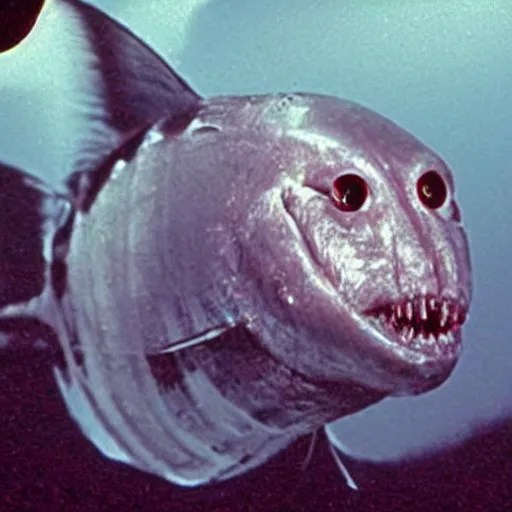 scary deep sea fish from hell big budget horror film. Stable Diffusion