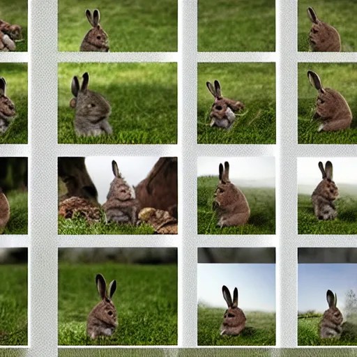 a video of a rabbit jumping up over a fence, shown as Stable