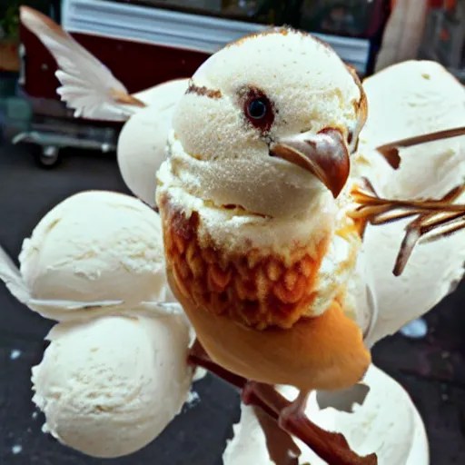 a bird ice cream Stable Diffusion OpenArt