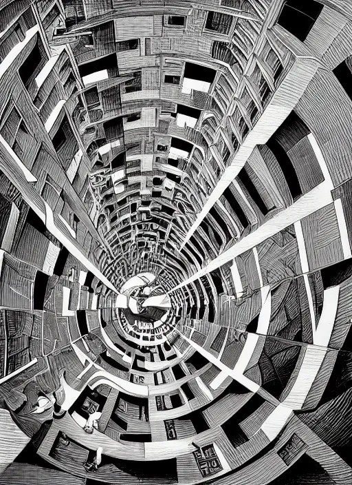 mc escher art Stable Diffusion