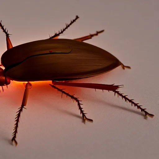 a cockroach christmas light, photography, highly Stable Diffusion