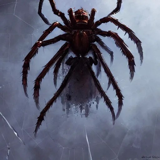 giant spider monster fantasy art by greg rutkowski Stable Diffusion