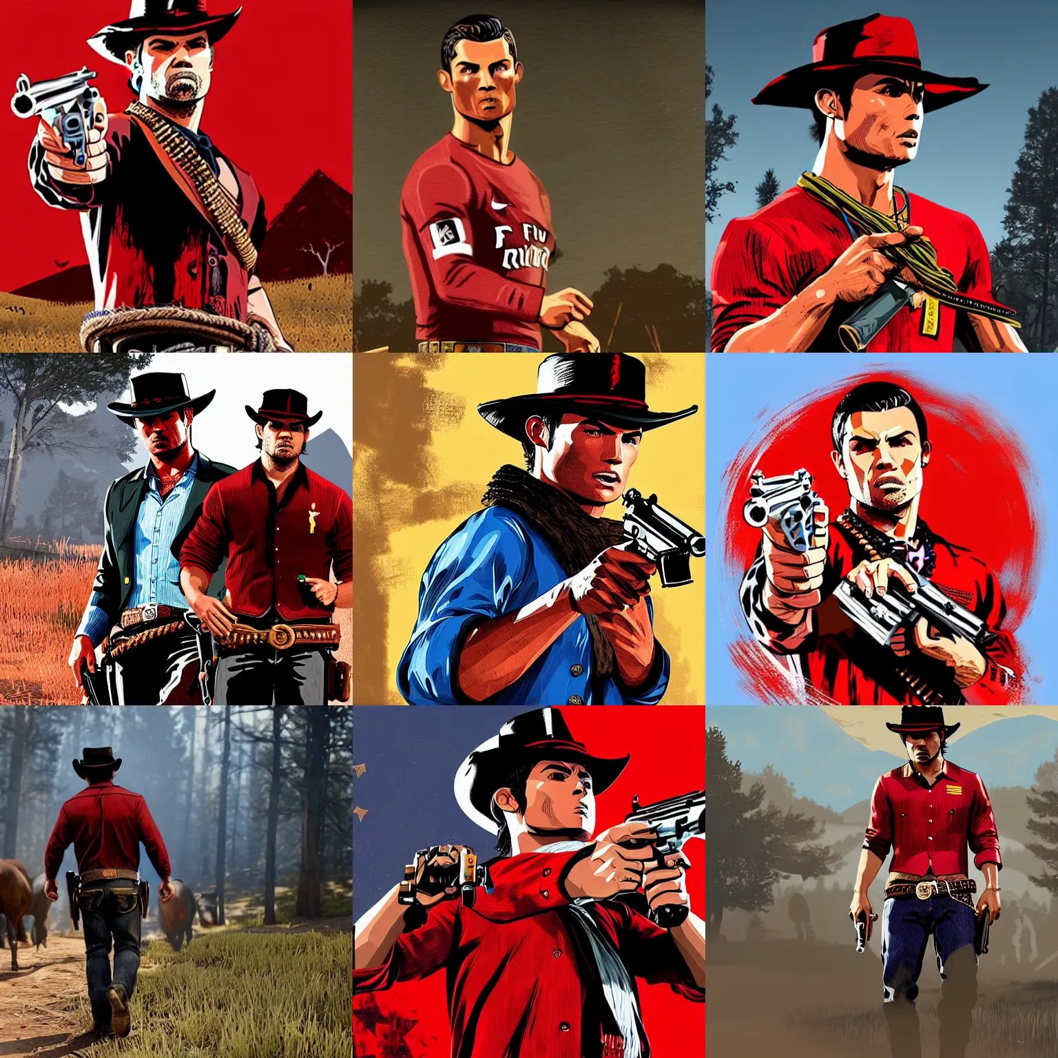 Cristiano Ronaldo's Rapper in red dead redemption 2 4K Stable