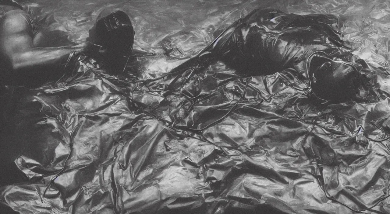 Graphic crime scene, fire truck lights flashing, Stable Diffusion OpenArt