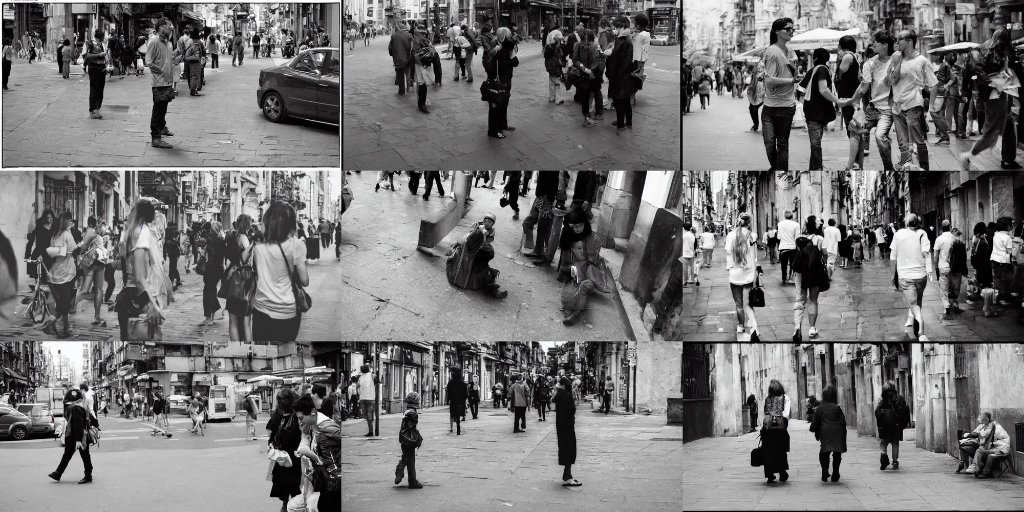 Candid Street Photography. Valca Sheet Film Stable Diffusion OpenArt