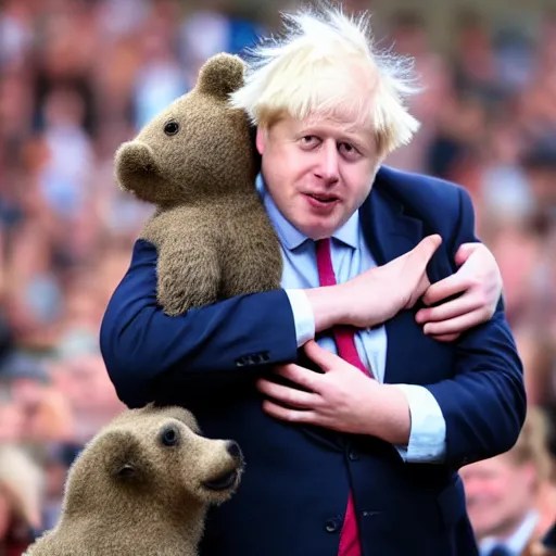 boris johnson dressed as a greased piglet Stable Diffusion OpenArt