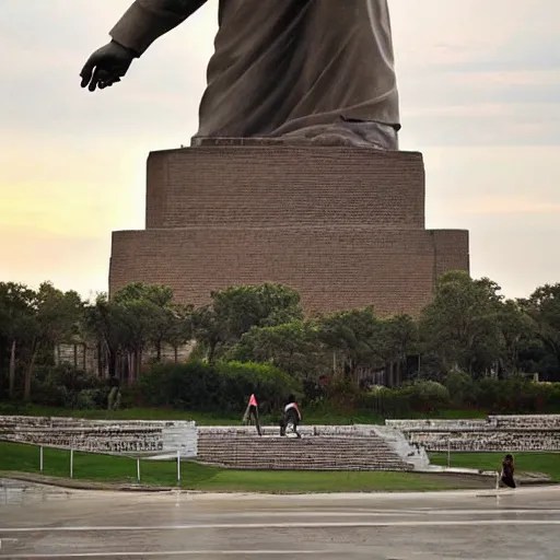 the world largest statue professional photograph Stable Diffusion