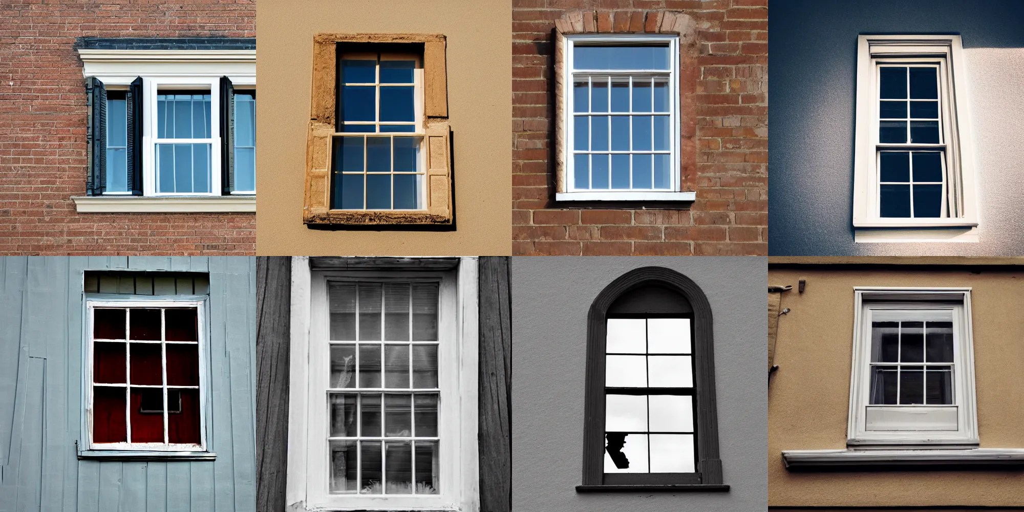 Photo of a window. There is a man in the house. Stable Diffusion