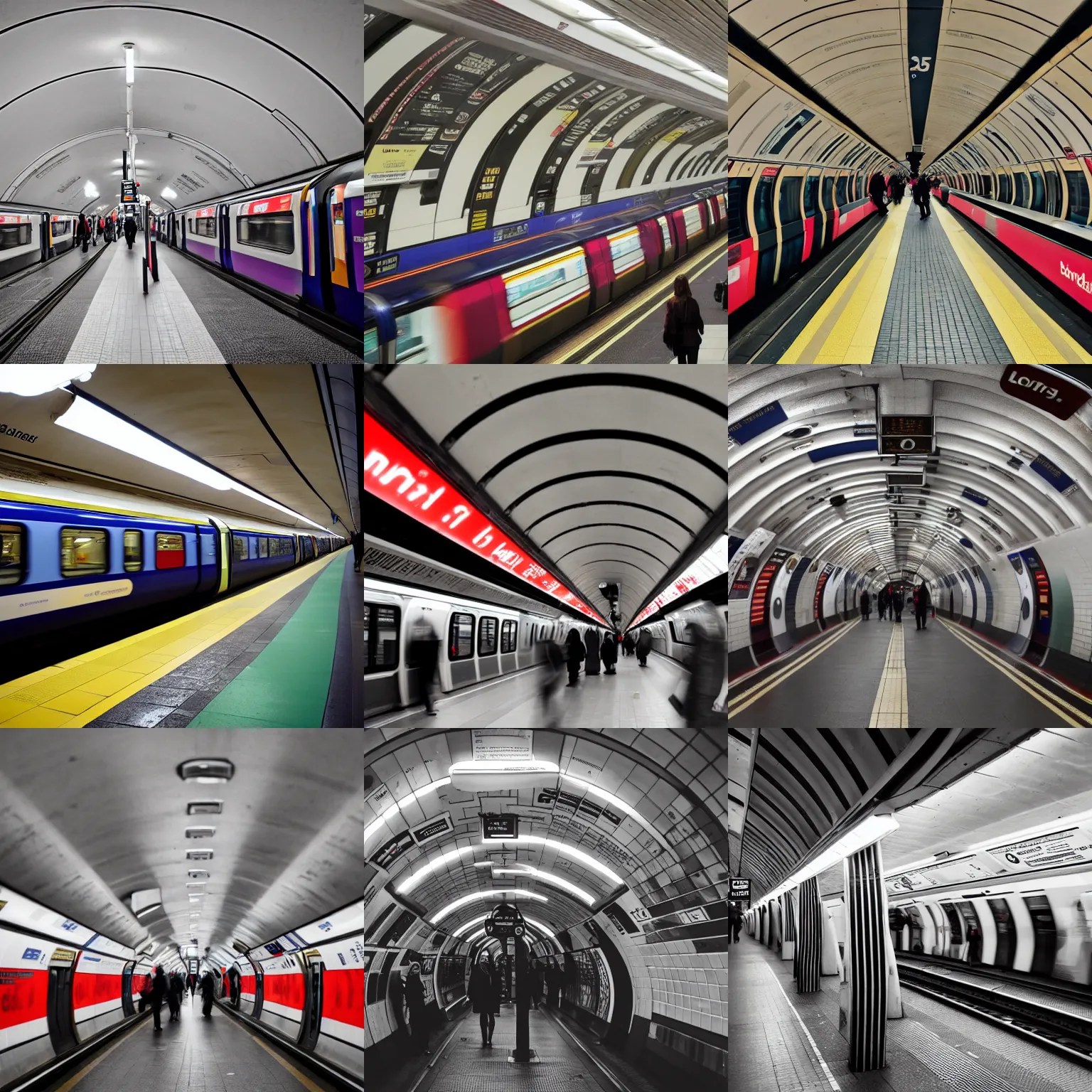 London Underground tube station Stable Diffusion OpenArt