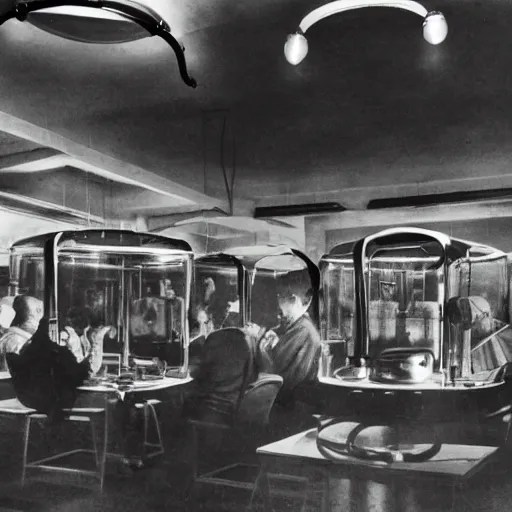 the view from inside an old vacuum tube from 1 9 5 5, Stable Diffusion