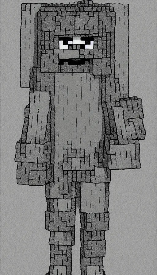 minecraft creeper full body portrait by ed binkley Stable Diffusion