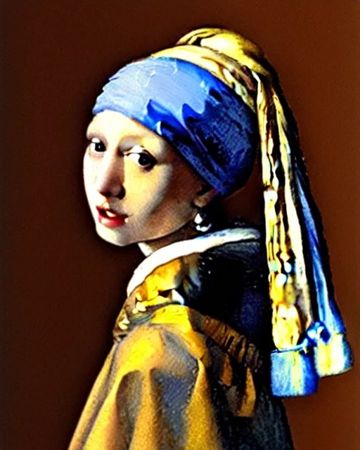Girl with a Pearl Earring Painting by Johannes Vermeer Stable Diffusion OpenArt