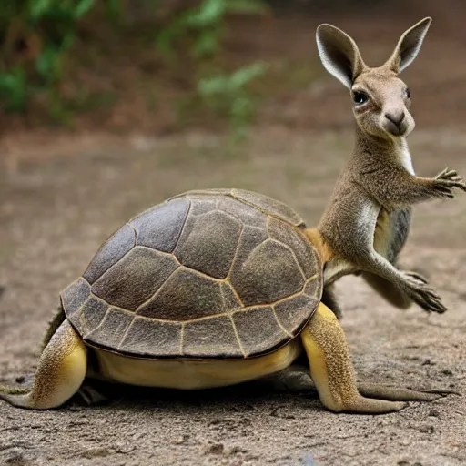 kangaroo turtle hybrid Stable Diffusion