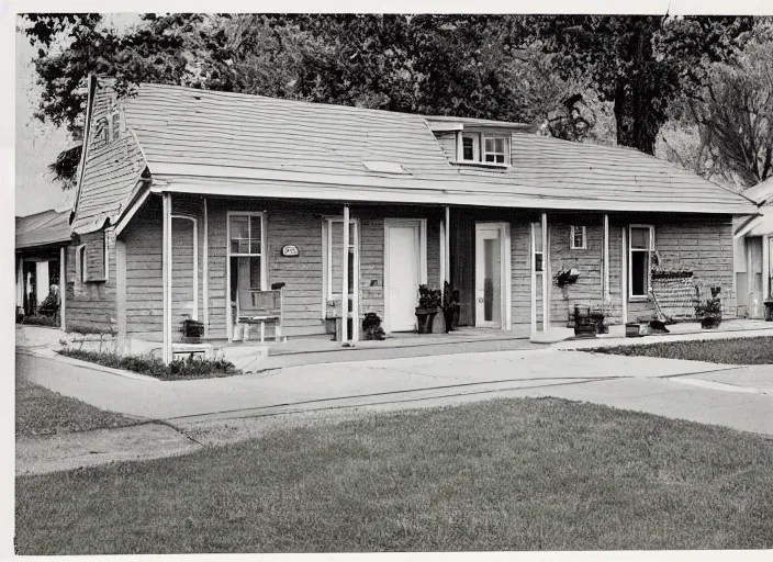 an average house in the suburbs from the 1950’s Stable Diffusion