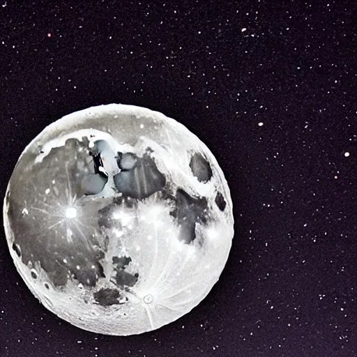 a moon that looks like a bowling ball Stable Diffusion OpenArt