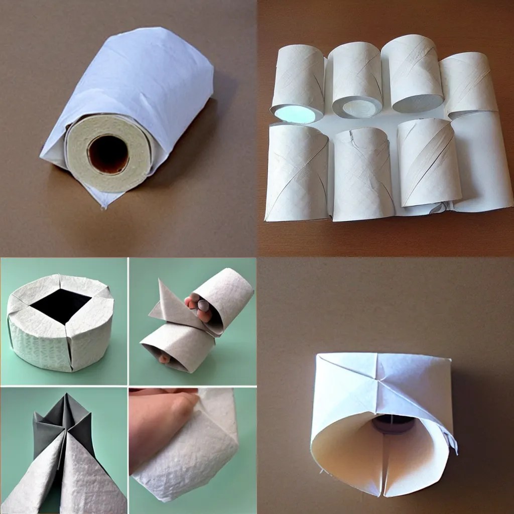 origami toilet paper roll Stable Diffusion OpenArt