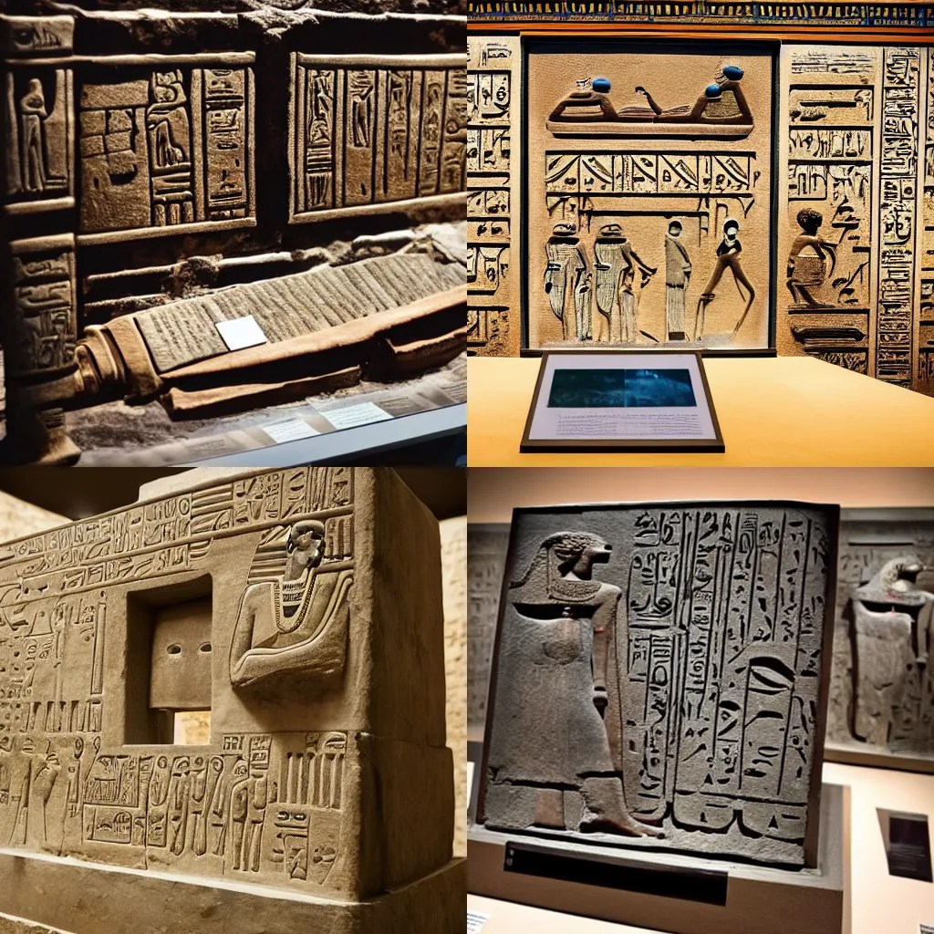 a picture of a computer made of ancient egypt Stable Diffusion