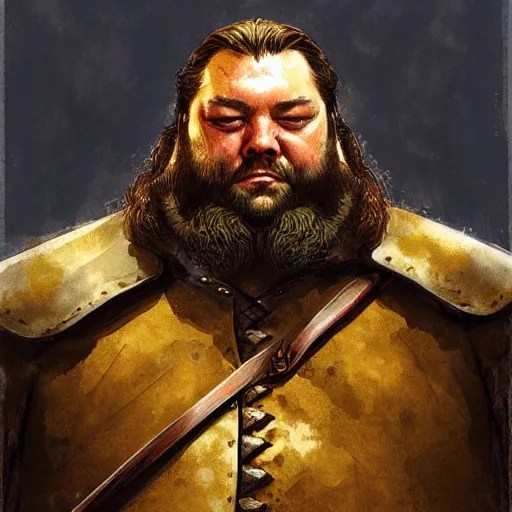 detailed portrait of robert baratheon by marc Stable