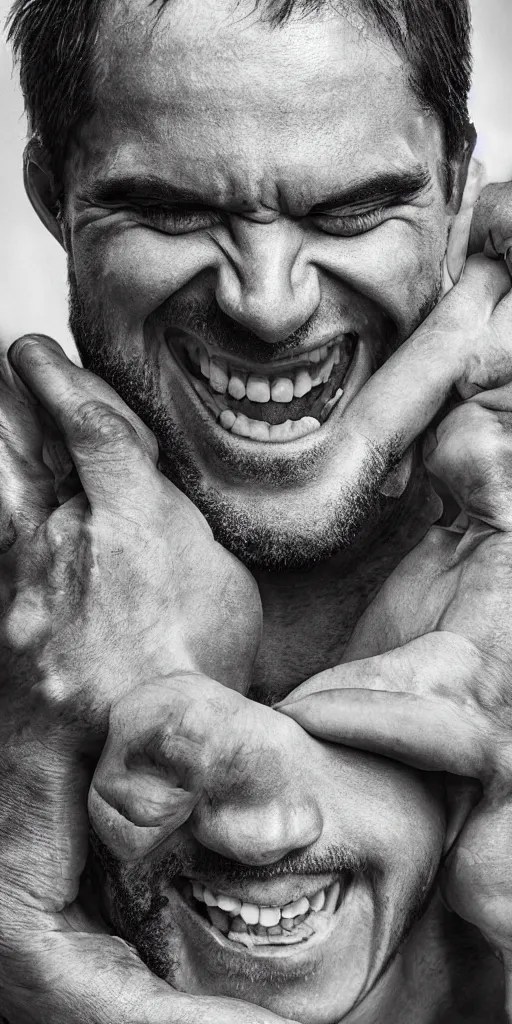 a man slowly slipping into madness but genuinely happy Stable