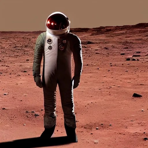 elon musk standing on mars without space suit Stable Diffusion OpenArt