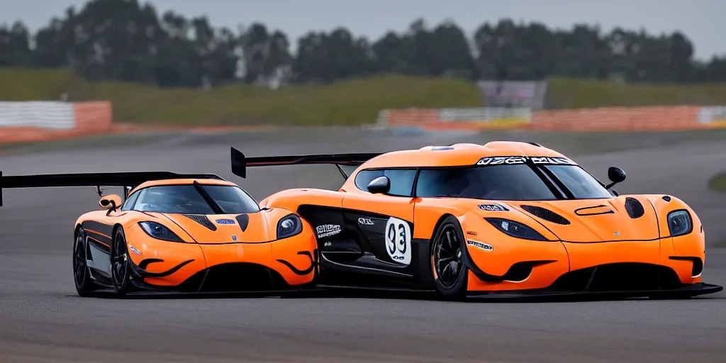 Koenigsegg Agera GT3 car racing in the 24hours of Stable Diffusion